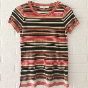 LOFT Fitted Striped 70s Style Tee XS
